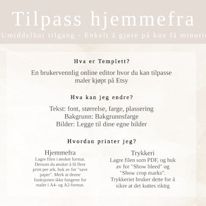 MINIMALISTISK BRYLLUPSPAKKE Samlepakke, Pakkepris, Bundle, Designmal, trykksaker, budsjettvennlig, bryllup, norsk, tilpass, print selv image 3