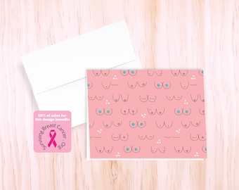 Breast Cancer Awareness Card | Mastectomy Support Stationery