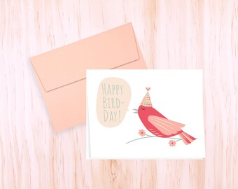 Greeting Card | Bird Birthday Card