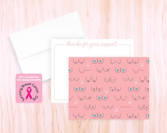 Breast Cancer Awareness Notecards | Personalized Stationery