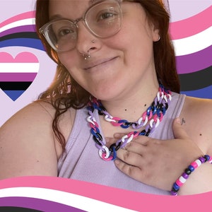 Custom Pride Chain Necklace, Choker, or Belt Chain