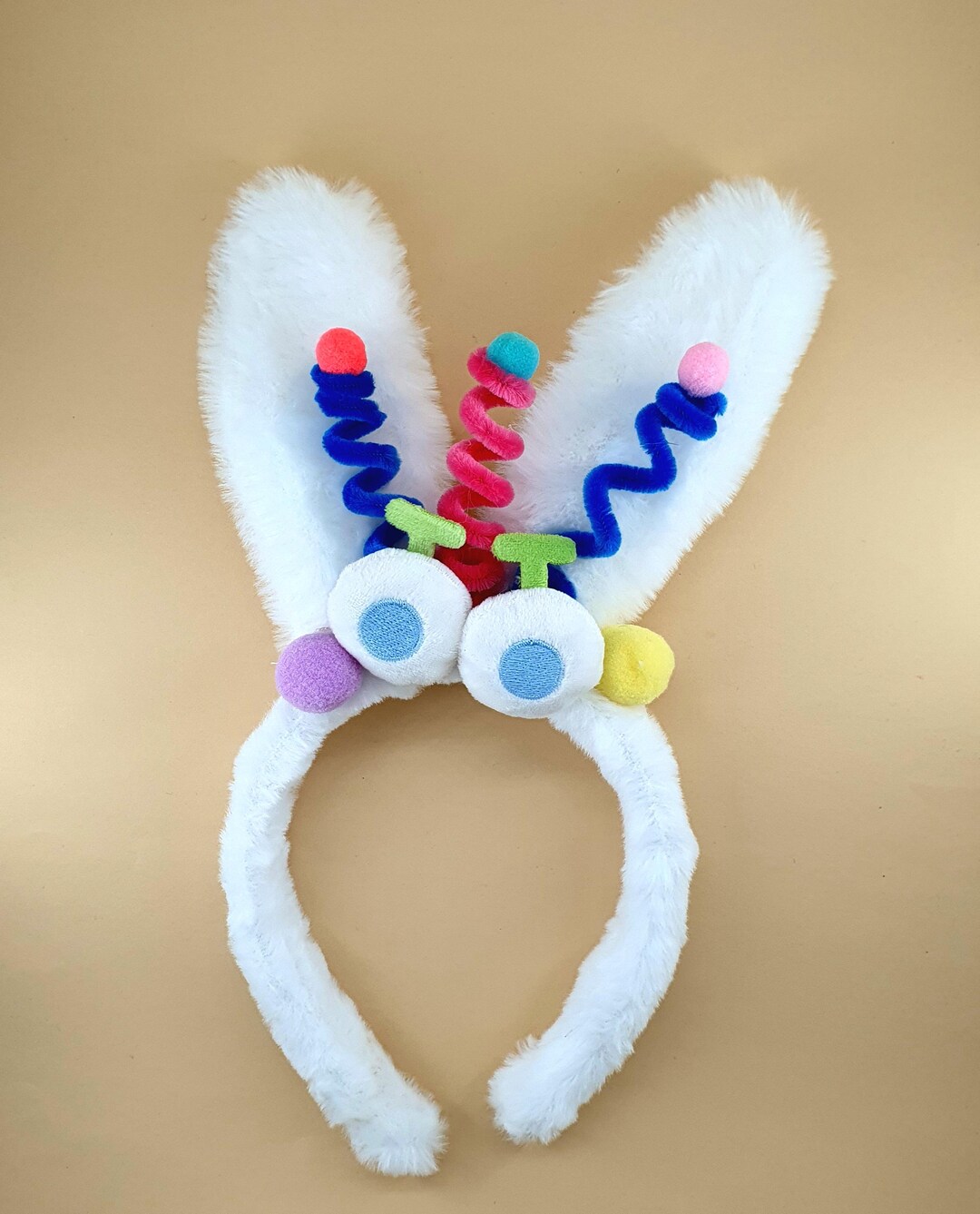 Bunny Ears Headband: Long Furry Novelty Rabbit Headband - Etsy