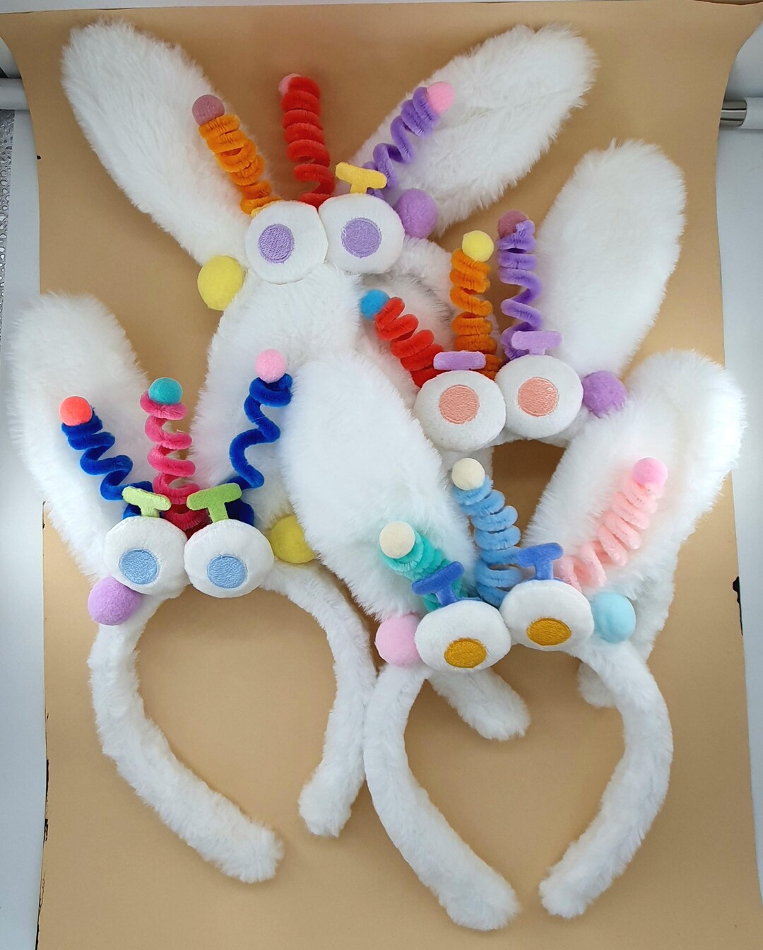 4 Pcs Set of Bunny Headbands Long Furry Ear Cute Rabbit Headband - Etsy