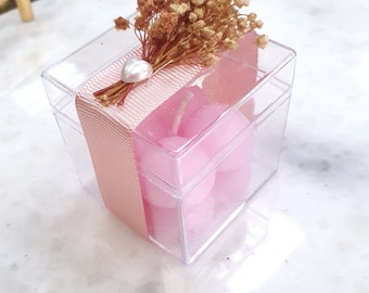 Mini Candle Wedding Favors: Personalized Bridal Shower Gifts