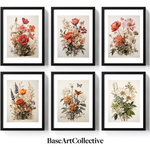 Rustic Decor Printable Set - Vintage Botanical Gallery Wall Prints | Digital Art for Stylish Wall Decor by BaseArtCollective G1