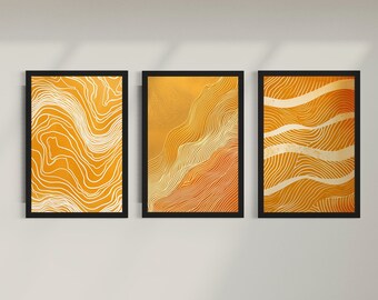 Minamilist tree texture design wall Art set. Downloadable Print (3 downloads aspect ratio 2:3). SALE 50% OFF for 3 weeks
