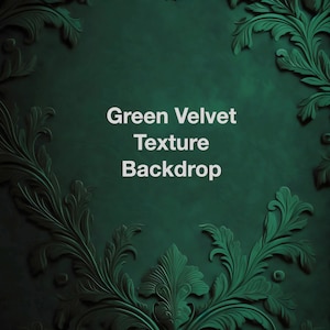Green Velvet Digital Backdrop - 30% OFF UNTIL 31st MAY