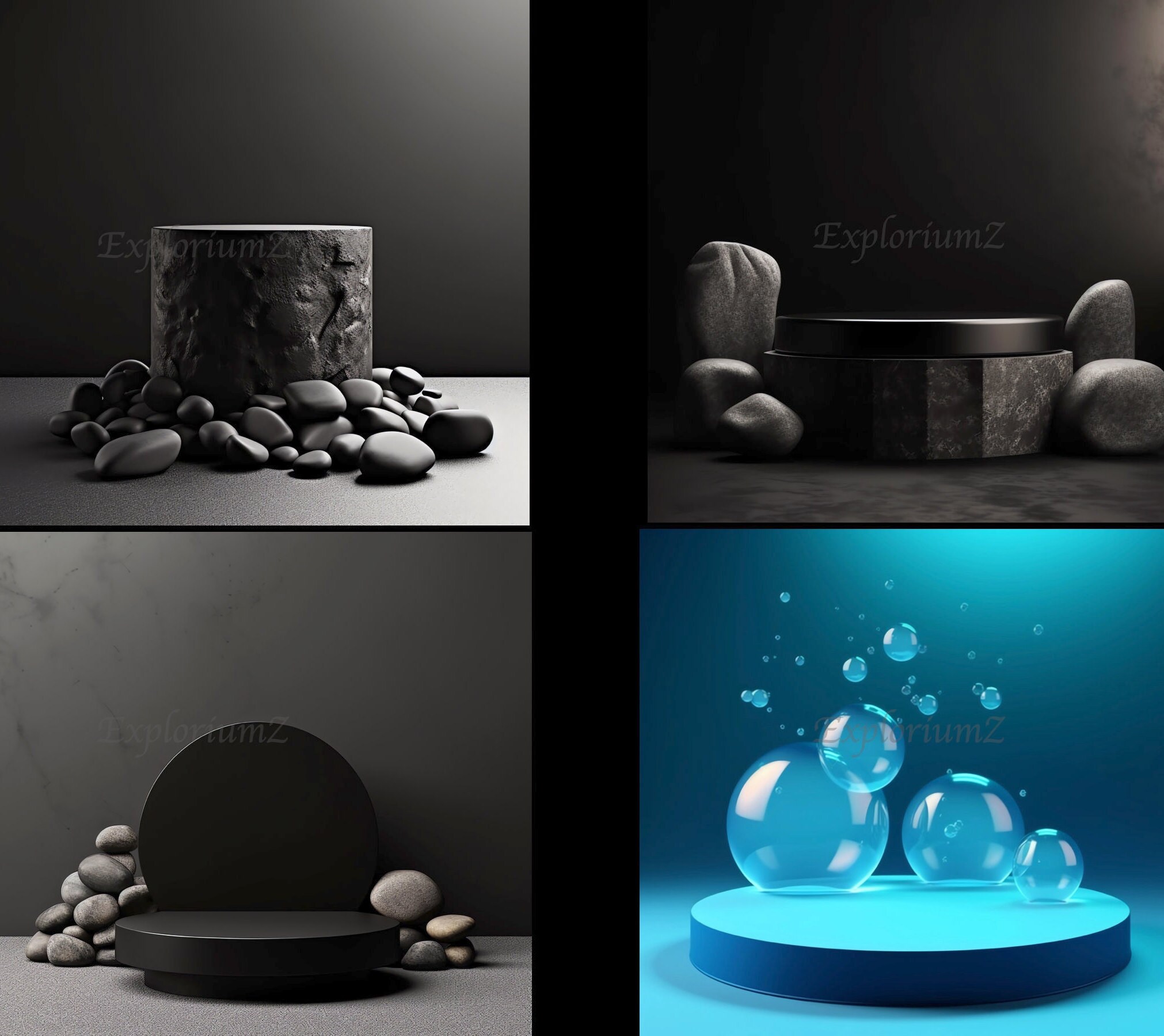 12 Product Display Podium Back Drops Vol.1 - High Quality - Etsy