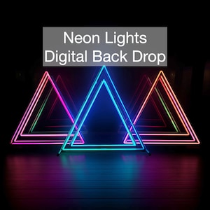 Neon Lights Digital Backdrop