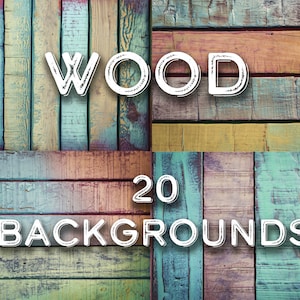 Set of 20 colored wood backgrounds, wood backdrops, wood texture, Instant download, personal and commercial use.