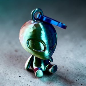 Bag Buddies - Alien Backpack Charm / Zipper Pull