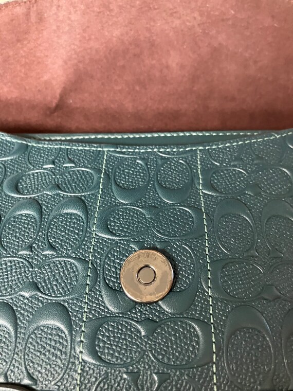 Coach Small Shoulder Bag in Forest Green Gem