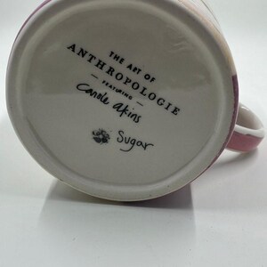 NEW Anthropologie Carole Akins Furry Friends Cat Mug Cup Bild 3