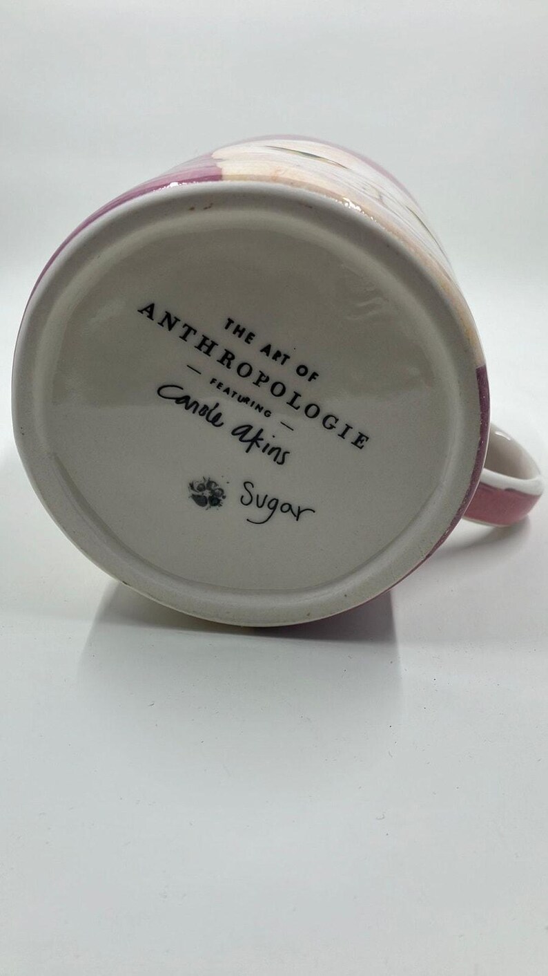 NEW Anthropologie Carole Akins Furry Friends Cat Mug Cup Bild 3
