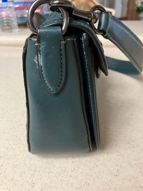 Coach Small Shoulder Bag in Forest Green Gem