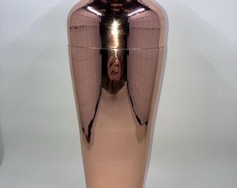 Viski Parisian Cocktail Shaker 25 oz Copper Plated Stainless Steel Shaker