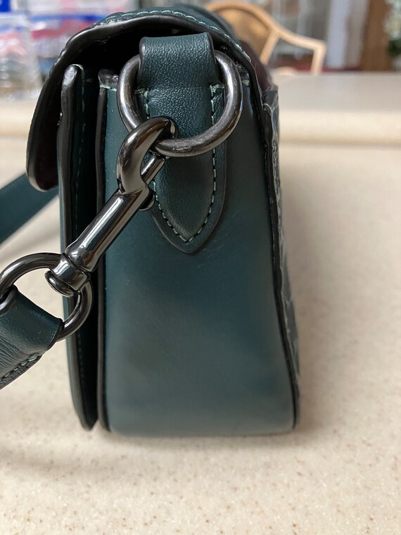 Coach Small Shoulder Bag in Forest Green Gem