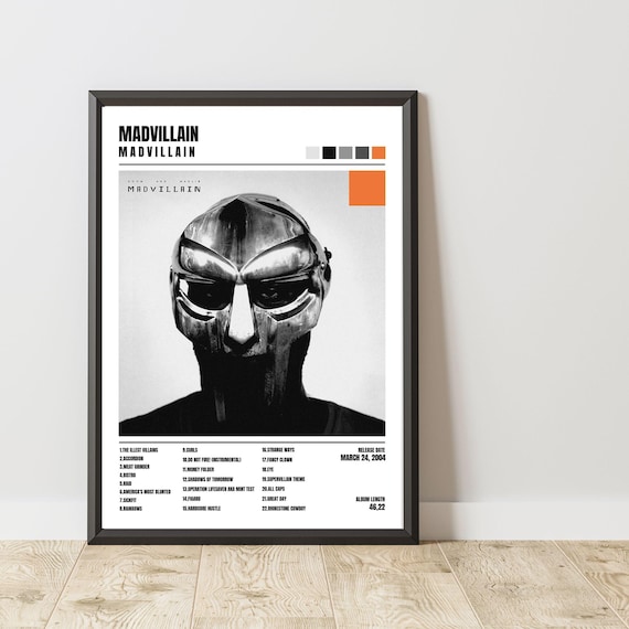 新品 Madvillain / Madvillainy (Poster) Madvillainy Album Cover Poster, Rap Music Wall Art (digital