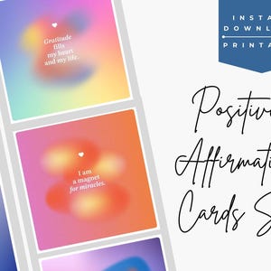Positive Affirmation Cards Set Inspirational Quote Cards Mindfulness Cards with Motivational Messages - Perfect Gift for Friends