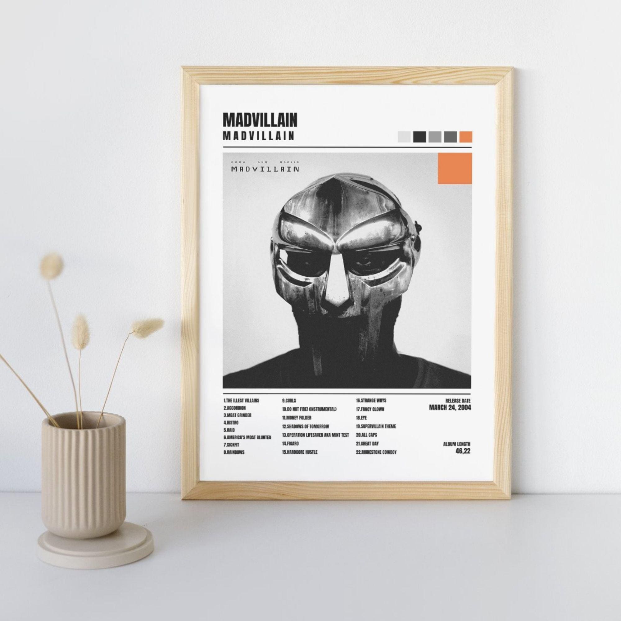 Madvillain Poster Madvillainy Album Cover Digital Poster