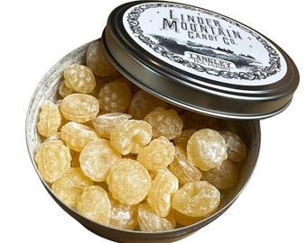 Reusable Bag 9 oz - Dye Free and Naturally Flavored Hard Candy Drops Traditional Handmade Old Fashioned Small Batch