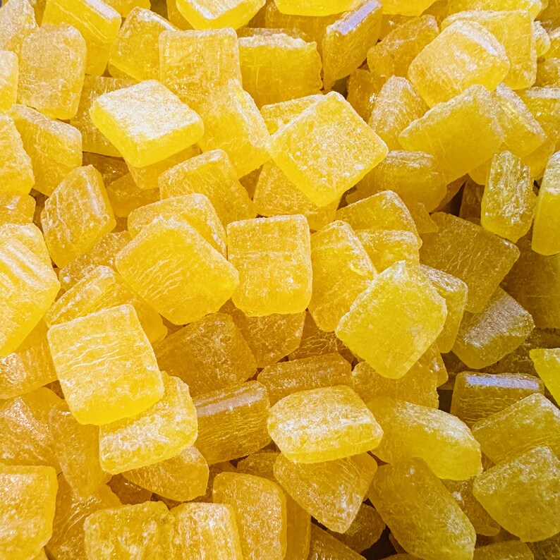 Lemon Hard Candy Drops Traditional Handmade Old Fashioned Small Batch