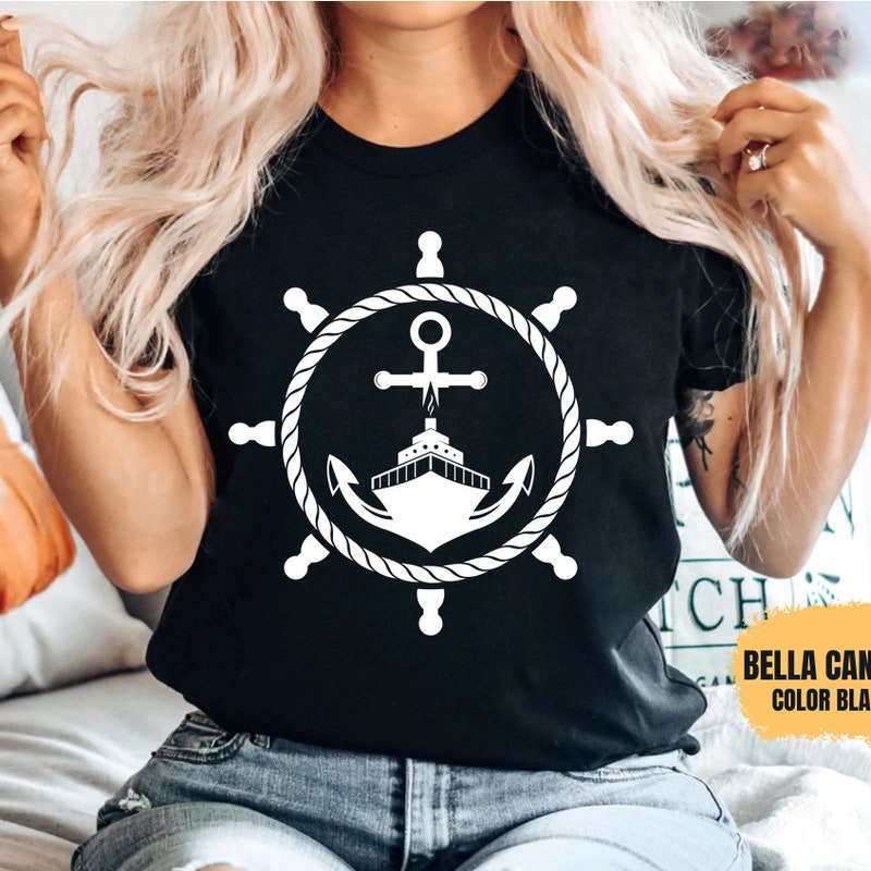 'Anchor embroidery pannelled cropped' T-shirt  T-shirt main image 0