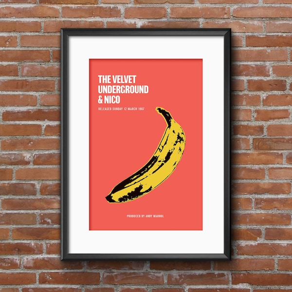 Andy Warhol Banana Poster, 80s Art Print, Pop Art