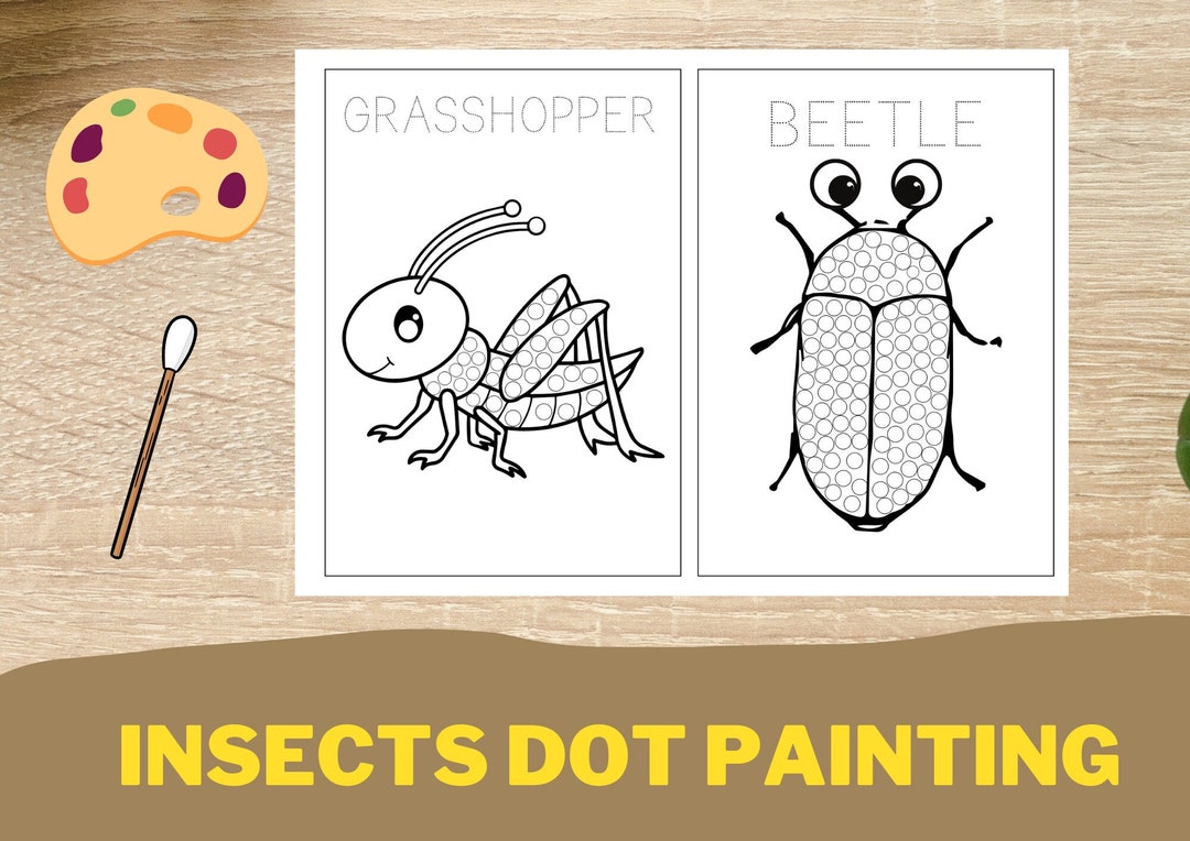 Spring Dot Insects and Bugs Preschool Season Do-a-dots
