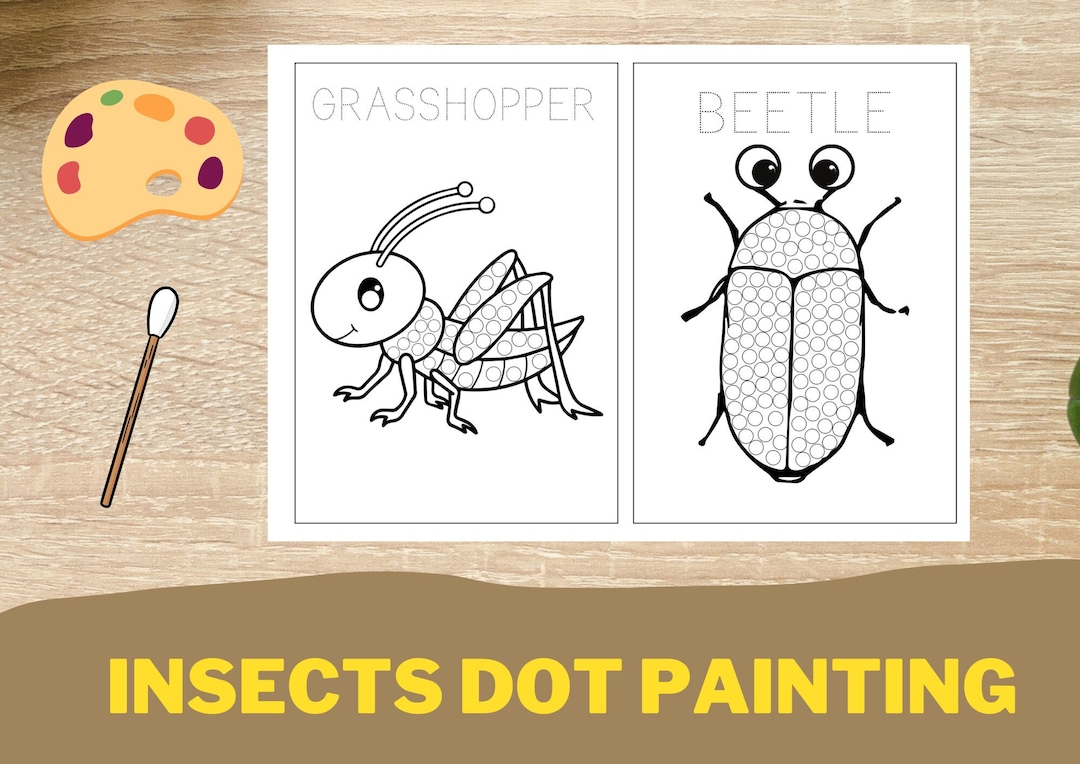 Spring Dot Insects and Bugs Preschool Season Do-a-dots