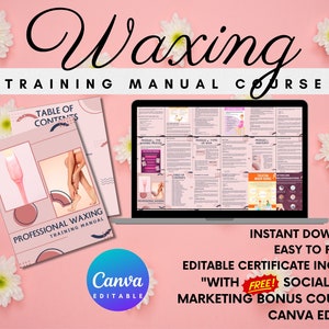 Professional Waxing Manual, Waxing Training Manual, Waxing Tutorial, Waxing Trainer, Waxing Training Guide, Waxing Technician