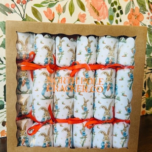 Handmade Easter Crackers • Set of 6, Bunny Table Decor