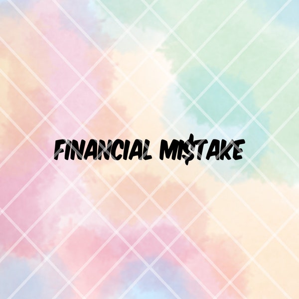 Financial Mistake PNG