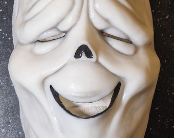 Skräckmask i silikon – Fan Art Scream-stil – Handgjord SFX Cosplay-rekvisita