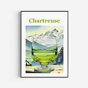 Affiche Chartreuse, Art mural Chartreuse, Impression d'art Chartreuse, Photo Chartreuse, Voyage Chartreuse, Décor Chartreuse,