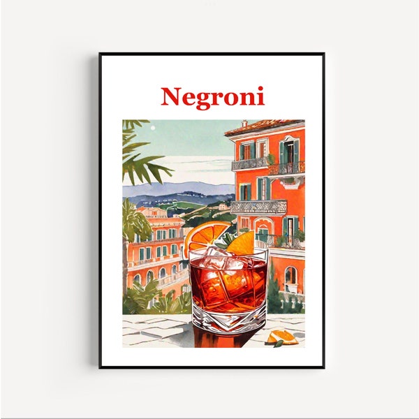 Impression Negroni, Affiche Negroni, Art mural Negroni, Impression d’art Negroni, Photo Negroni, Décor Negroni, Cadeau Negroni