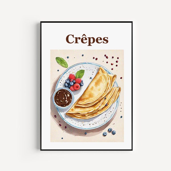 Crêpes impression, crêpes affiches, crêpes art mural, crêpes impression d'art, crêpes photo, crêpes décoration, crêpes cadeau