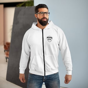Unisex Cotton Poly Zip Hoodie | Fleece Lined, Lightweight or Heavyweight, Blank, Custom Logo, Soft Full Zip Sweatshirt