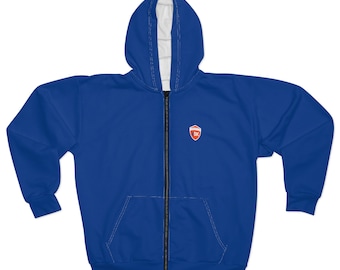 Uniseks fleece gevoerde hoodie met rits | Katoen-polymix | Streetwear | Bovenkleding | Hoodie- en joggingbroeksets