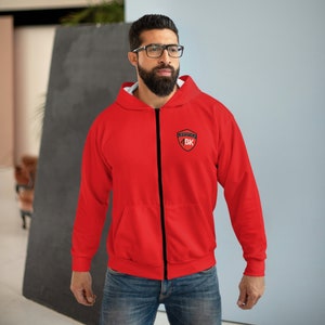 Unisex Cotton Poly Zip Hoodie | Fleece Lined, Lightweight or Heavyweight, Blank, Custom Logo, Soft Full Zip Sweatshirt