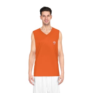 Mens Basketball Jersey Workout Shirt | Moisture Wicking, Quick Dry, Mesh, Sleeveless, Reversible | Custom Logo Team Training Top