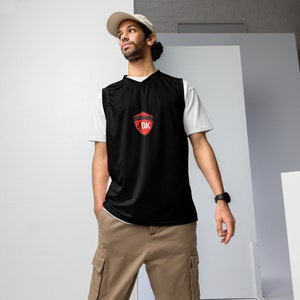 Unisex Recycled Basketball Jersey | Eco Friendly Polyester Athletic Tank, Moisture Wicking Quick Dry Team Shirt, Custom Sublimation Top