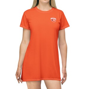 Women’s Poly Crewneck T-Shirt Dress | True to Size, Lightweight, Moisture Wicking, Sublimation, Casual Tee Dress, Custom Logo