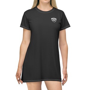 Women’s Poly Crewneck T-Shirt Dress | True to Size, Lightweight, Moisture Wicking, Sublimation, Casual Tee Dress, Custom Logo
