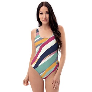 Women’s One-Piece Swimsuit Scoop Neck Low Scoop Back | Polyester Spandex, High Cut, Cheeky, Quick Dry, Summer Beach Bathing Suit