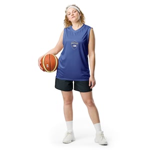 Unisex Recycled Basketball Jersey | Eco Friendly Polyester Athletic Tank, Moisture Wicking Quick Dry Team Shirt, Custom Sublimation Top