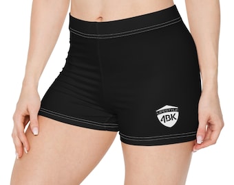 High Waisted Biker Shorts | Moisture Wicking Polyester Spandex Workout Gear