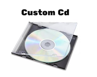 Liste de lecture de CD personnalisés Cadeau gravé sur CD Chansons personnalisées JewelCase CD Musique Mix rétro