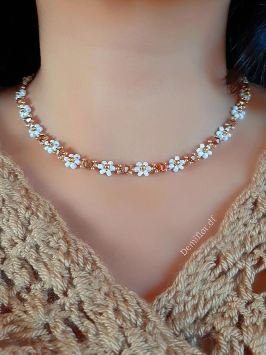 Parure Di Eleganti Collane Con Pendenti Floreali In Cristallo Swarovski E Diamanti, Set Di Gioielli Da Sposa Lunghi, Orecchini Da Sposa In Cristallo, Orecchini Vistosi - Italia - Foto 4