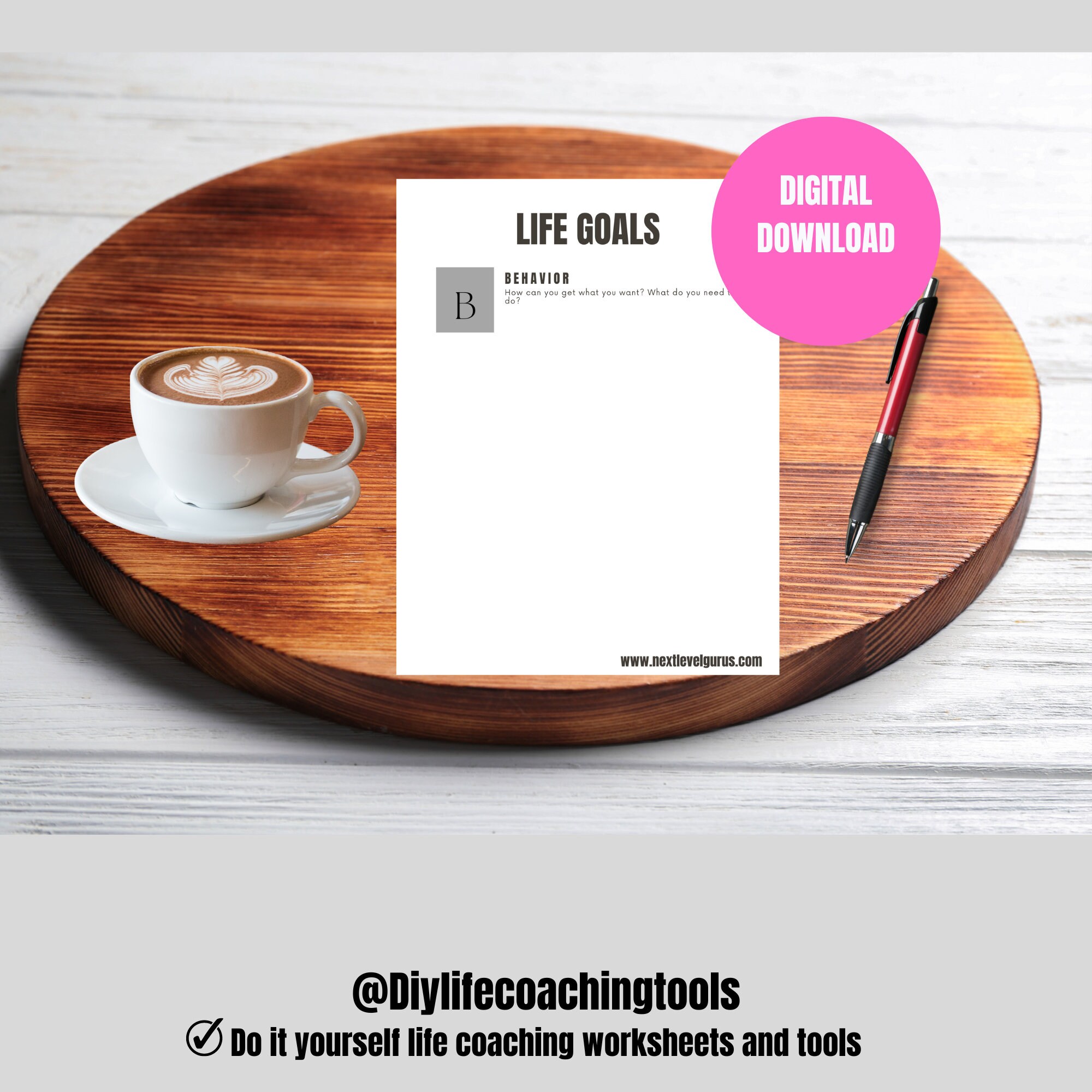 Life Goals Worksheet Instant Download - Etsy